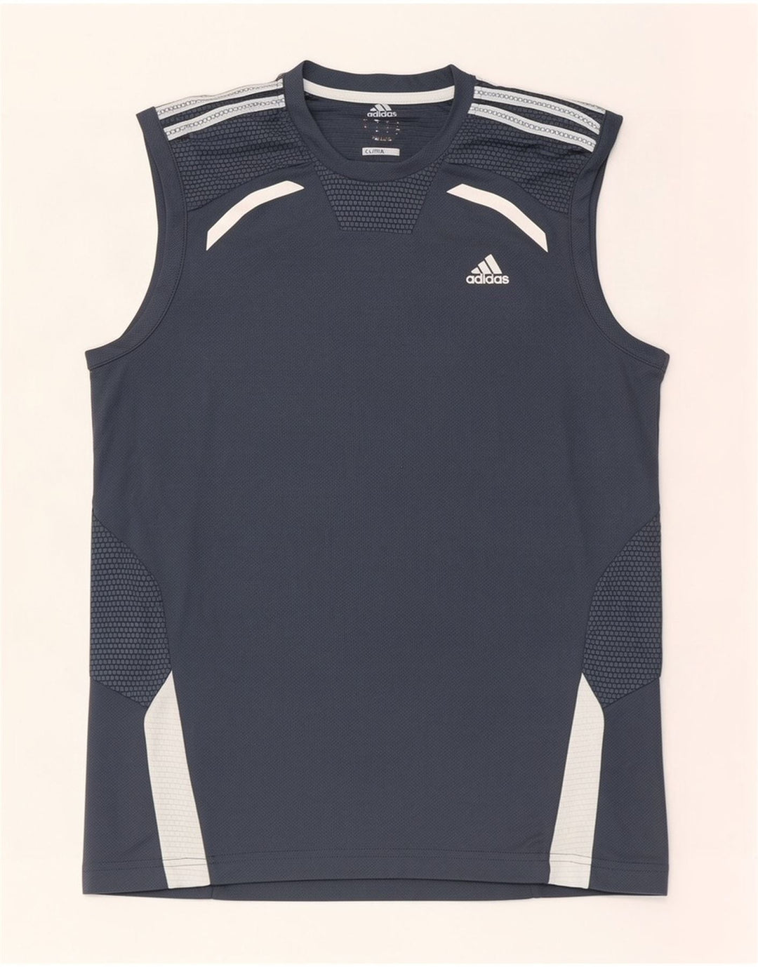 Мужской жилет Adidas Clima 365, маленький серый, полиэстер с цветными блоками