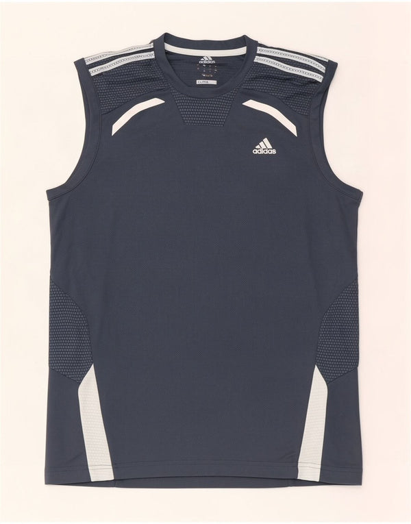 Мужской жилет Adidas Clima 365, маленький серый, полиэстер с цветными блоками