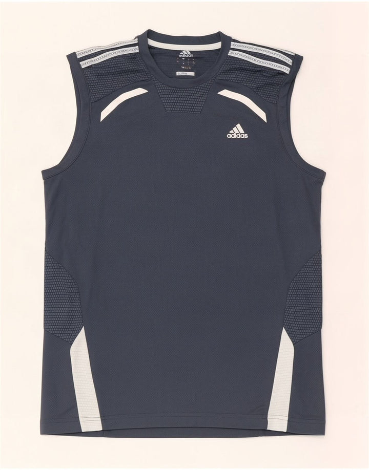 Мужской жилет Adidas Clima 365, маленький серый, полиэстер с цветными блоками