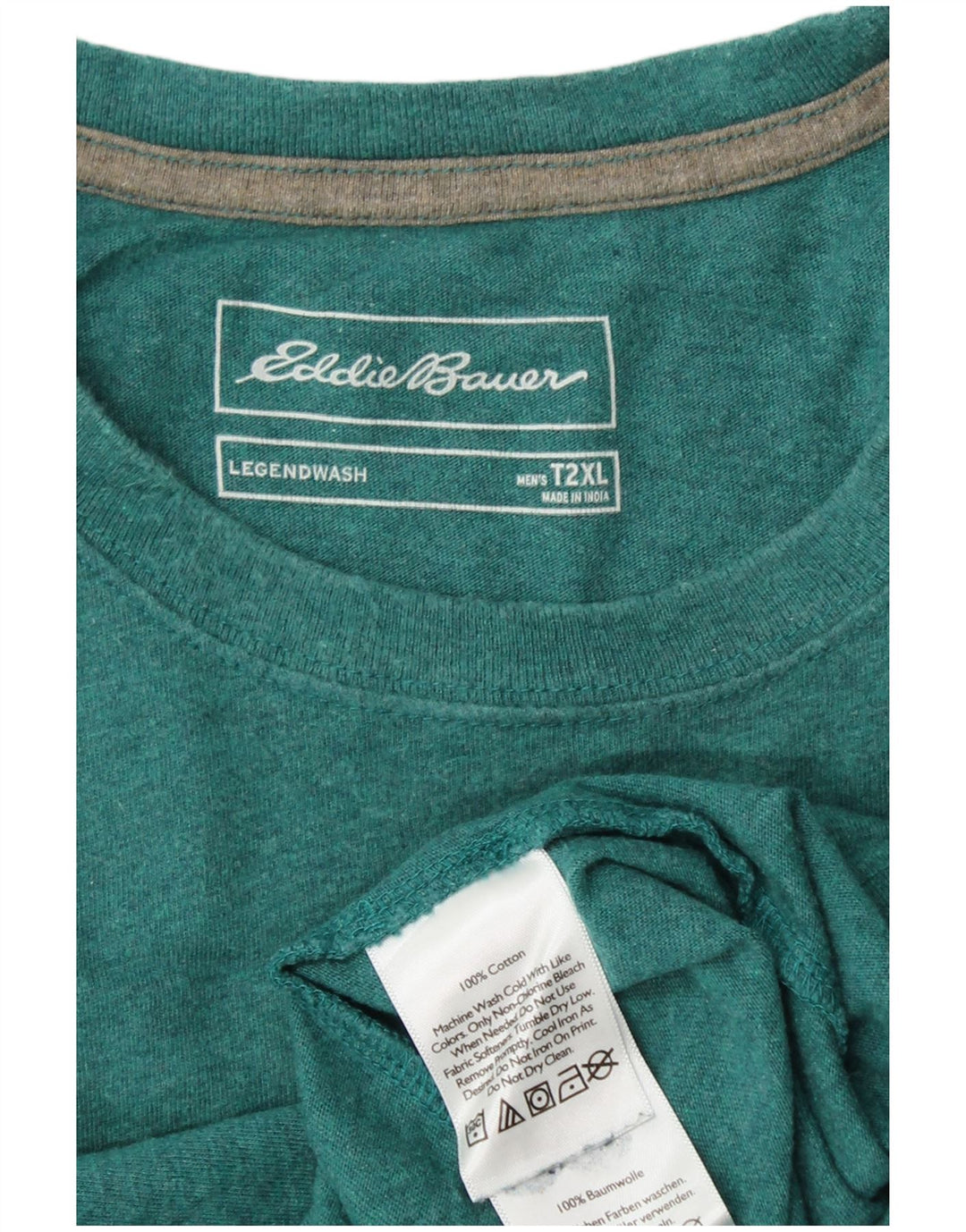Мужская футболка EDDIE BAUER 2XL, зеленый хлопок