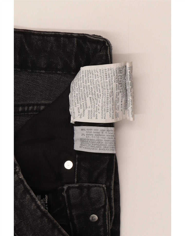 Женская мини-юбка джинсовая Zara, маленькая, W26, серая, хлопок