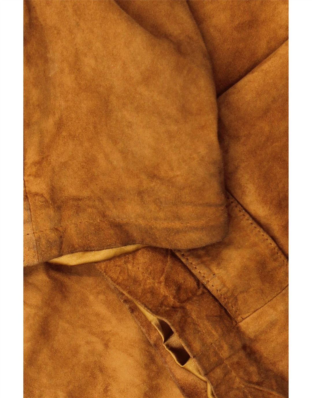 VINTAGE Мужская замшевая куртка оверсайз IT 48 Средне-коричневый кожаный