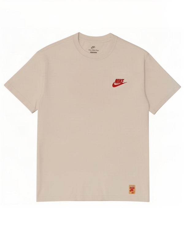 Мужская футболка свободного кроя Nike с рисунком, маленький белый хлопковый топ