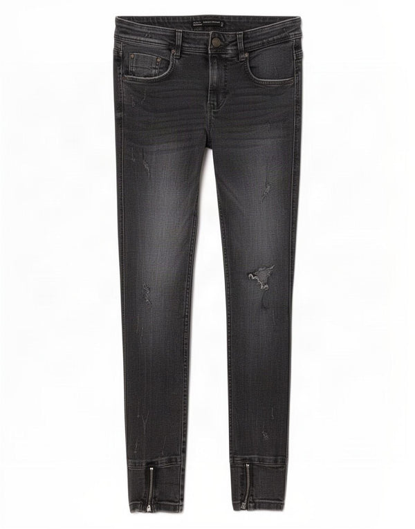 Женские джинсы скинни Zara Trafaluc EU 36 XS W26 L27 Серые