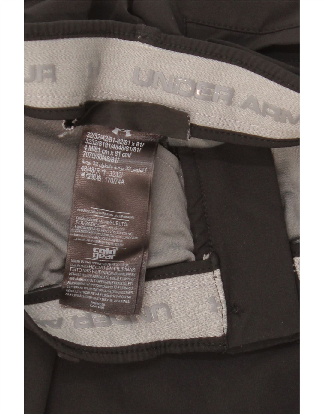 Женские узкие брюки чинос Under Armour Cold Gear W30 L30, черный полиэстер