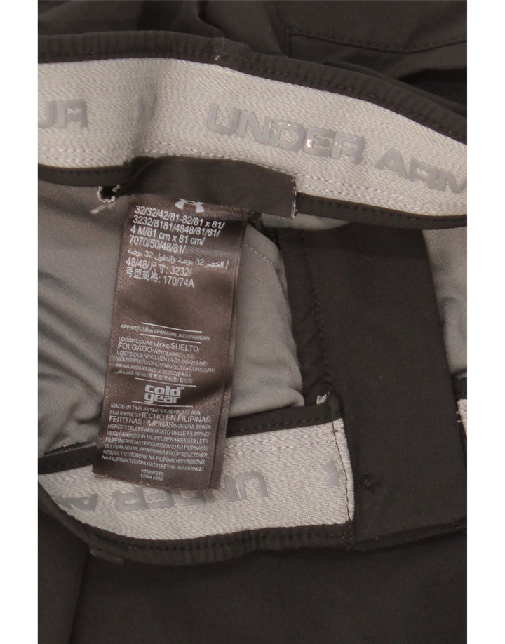 Женские узкие брюки чинос Under Armour Cold Gear W30 L30, черный полиэстер