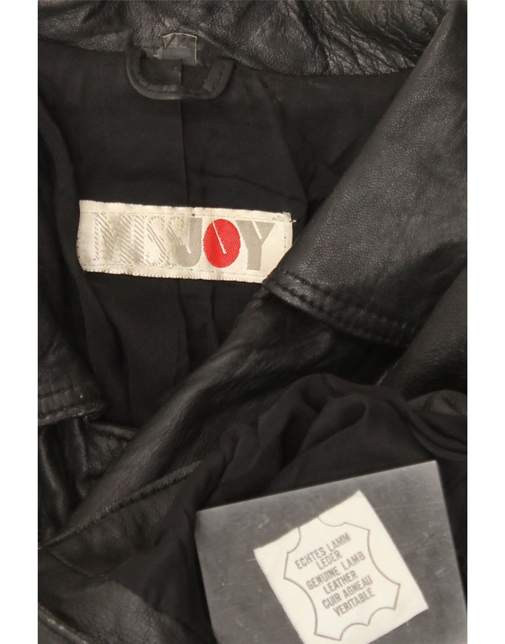 Женская кожаная косуха MISS JOY IT 42 Medium Black Leather