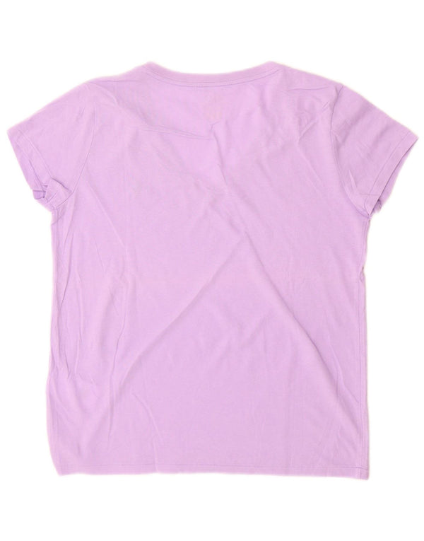 Женская футболка POLO RALPH LAUREN Top UK 10 Small Purple Cotton
