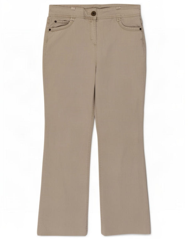 Женские повседневные брюки Marks & Spencer Bootcut UK 14 Medium W32 L27 Бежевые