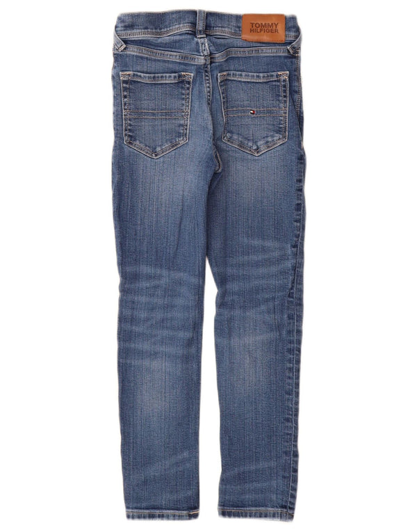 Джинсы Tommy Hilfiger Slim для девочек 7–8 лет W22 L21, синий хлопок