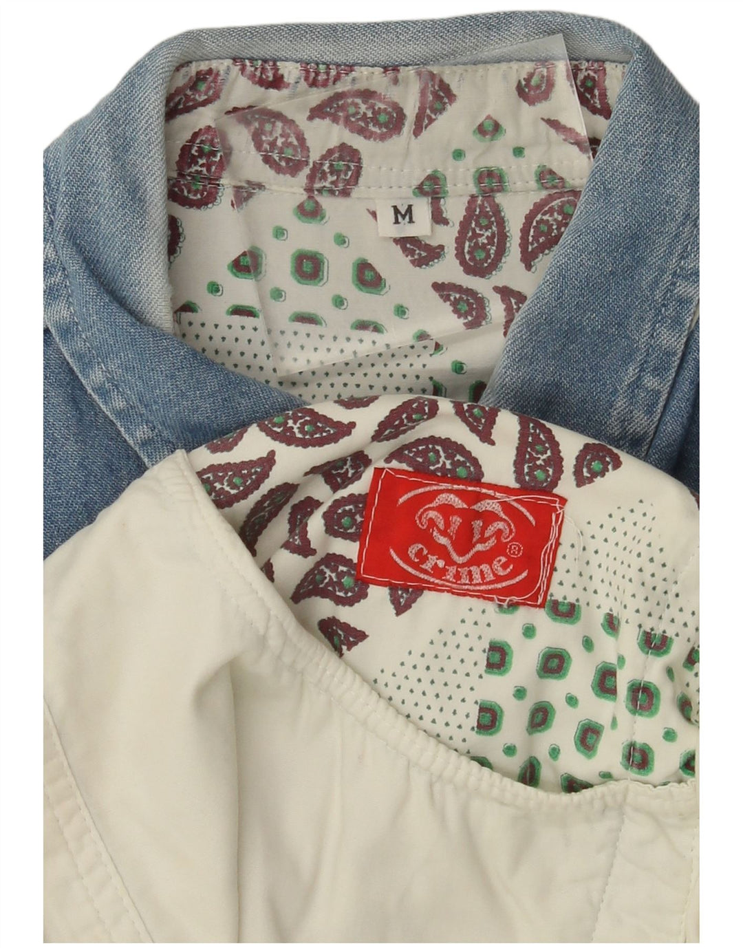 Мужская рубашка VINTAGE среднего бежевого цвета с цветными блоками