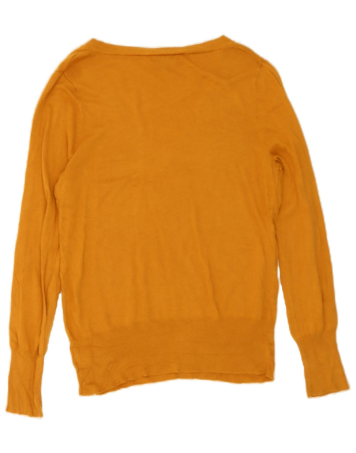 MOSSIMO Womens V-Neck Jumper Sweater UK 20 2XL Orange Nylon Vintage Mossimo and Second-Hand Mossimo from Messina Hembry 