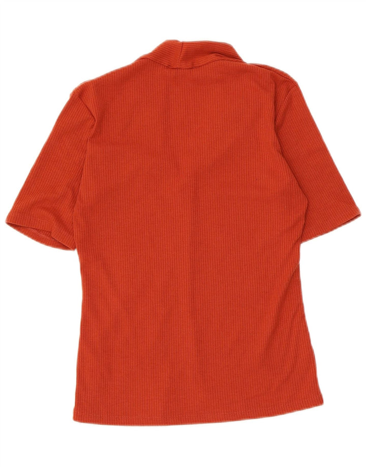 Женская блузка Zara Top UK 8, маленькая оранжевая