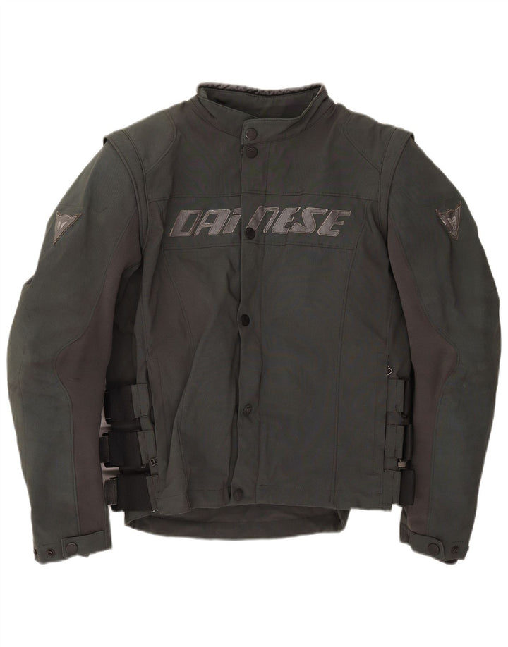 Мужская куртка Dainese Racer IT 52, большая серая, нейлон с цветными блоками