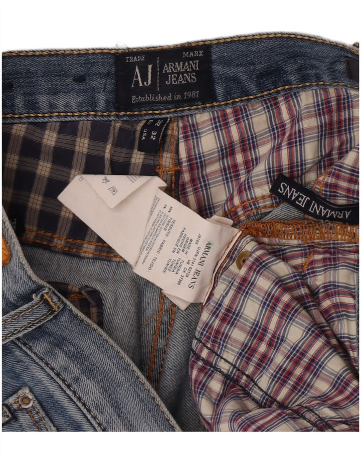 Мужские прямые джинсы Armani W32 L28 синие, хлопок