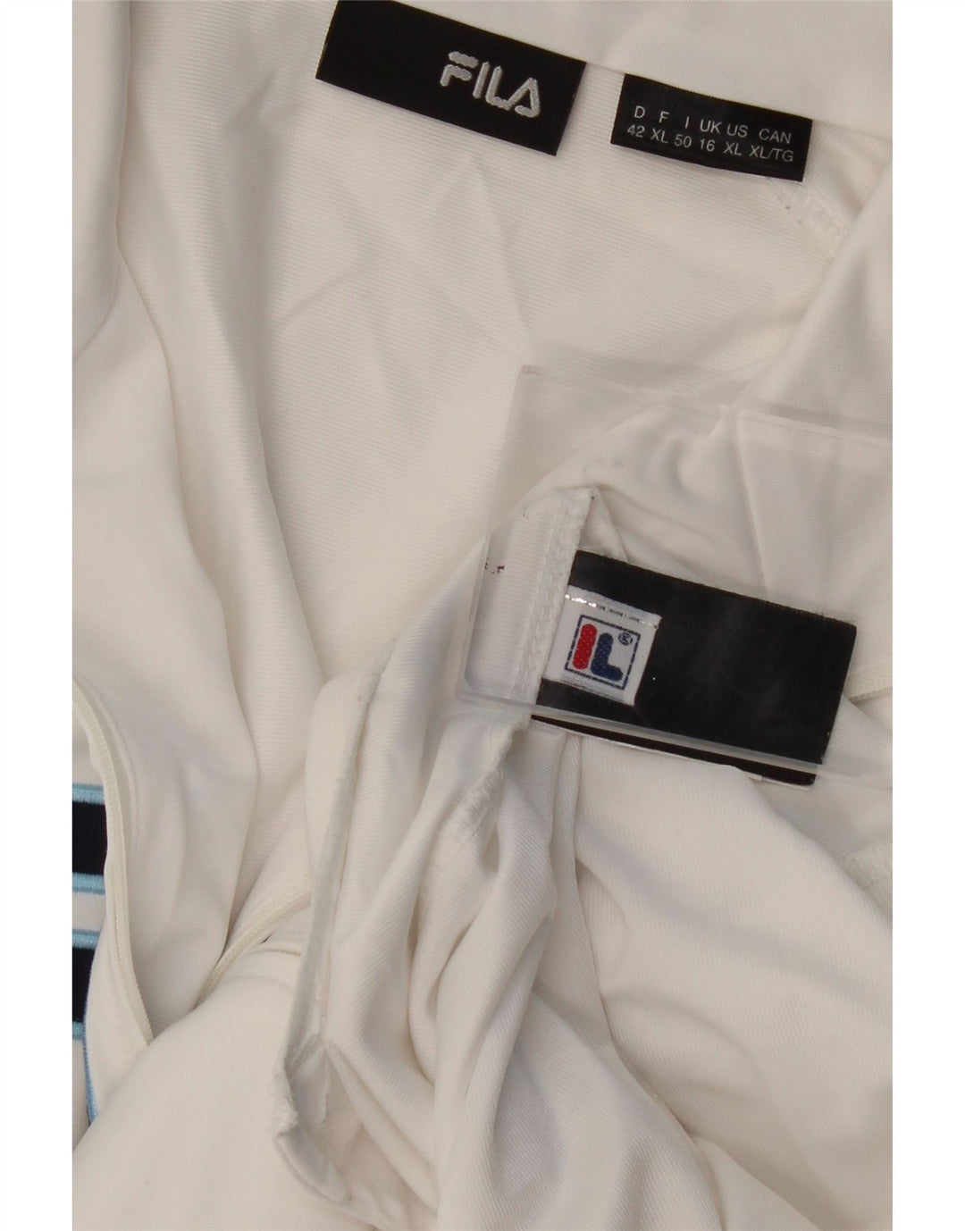 Fila Женский спортивный костюм с графическим рисунком, верхняя куртка UK 16, большой белый