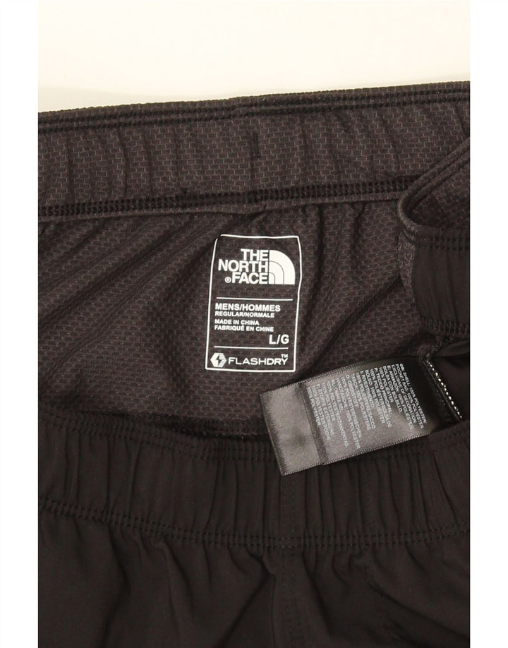 Мужские спортивные шорты THE NORTH FACE, большие черные полиэстер с цветными блоками