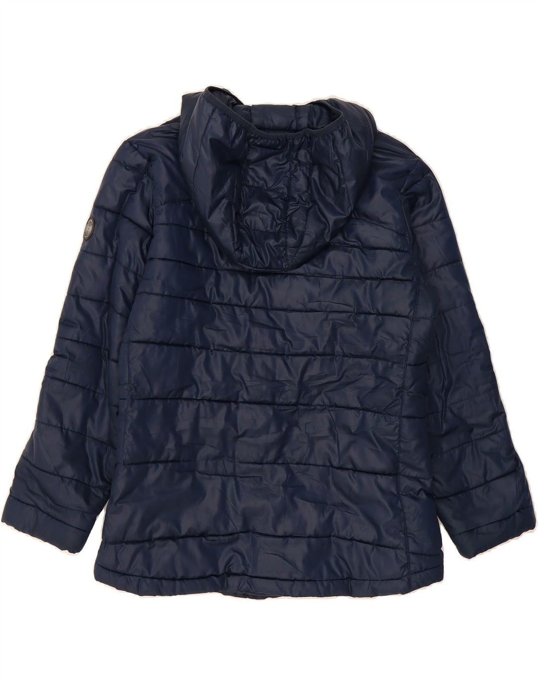 DIADORA Womens Hooded Padded Jacket UK 18 XL Navy Blue Polyester Vintage Diadora and Second-Hand Diadora from Messina Hembry 