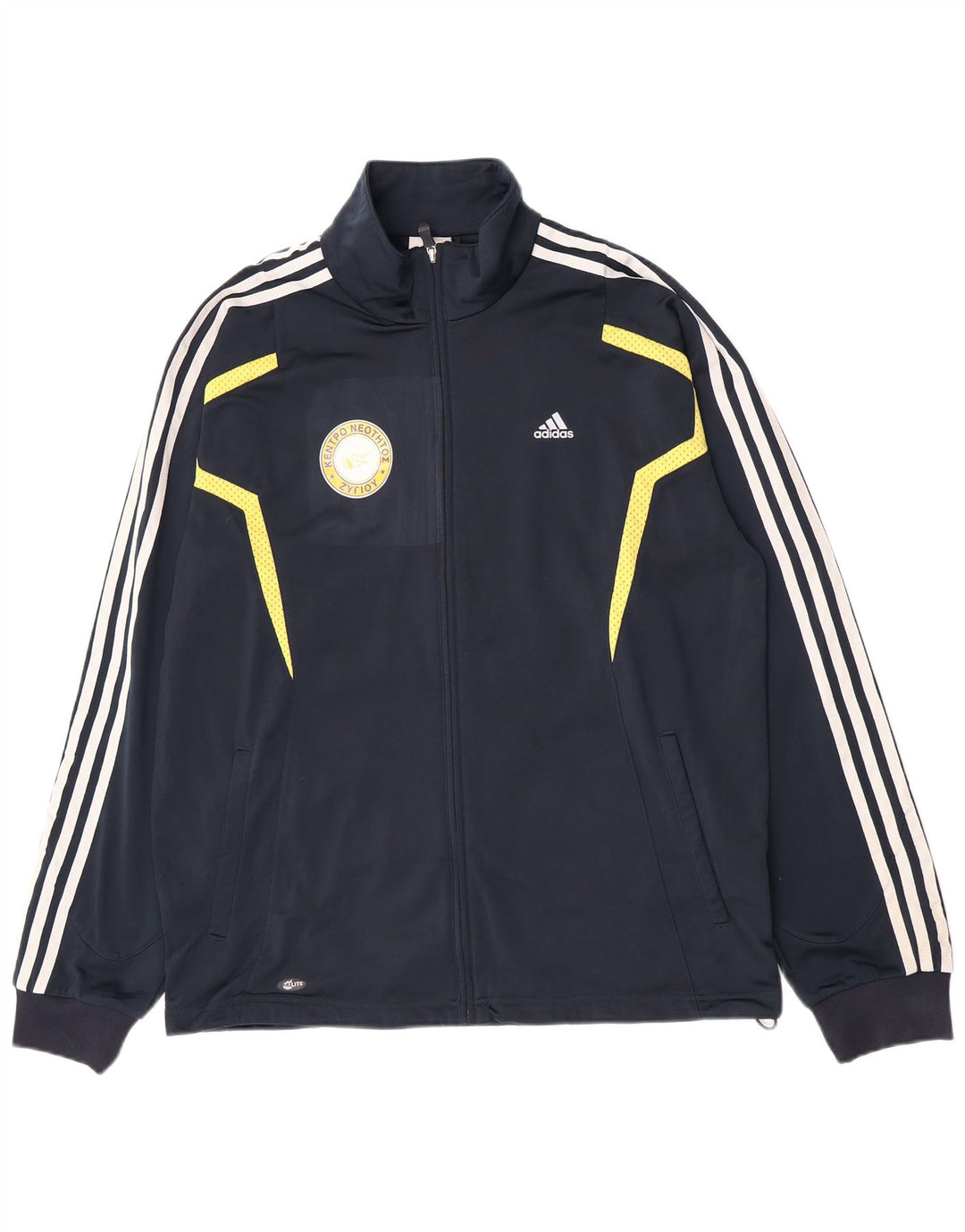 Мужской спортивный костюм Adidas с графическим принтом, верхняя куртка, средний темно-синий, цветной блок