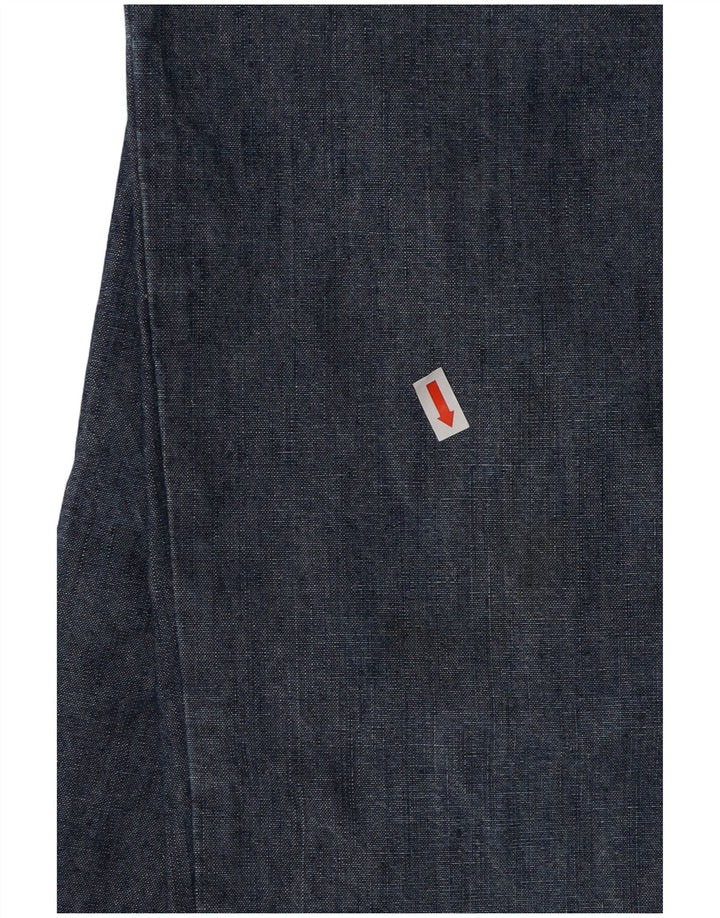 TRUSSARDI Mens Straight Jeans W32 L32 Blue Cotton