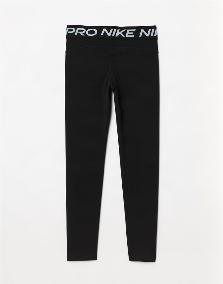 Женские леггинсы с рисунком Nike Dri Fit UK 14, большие черные