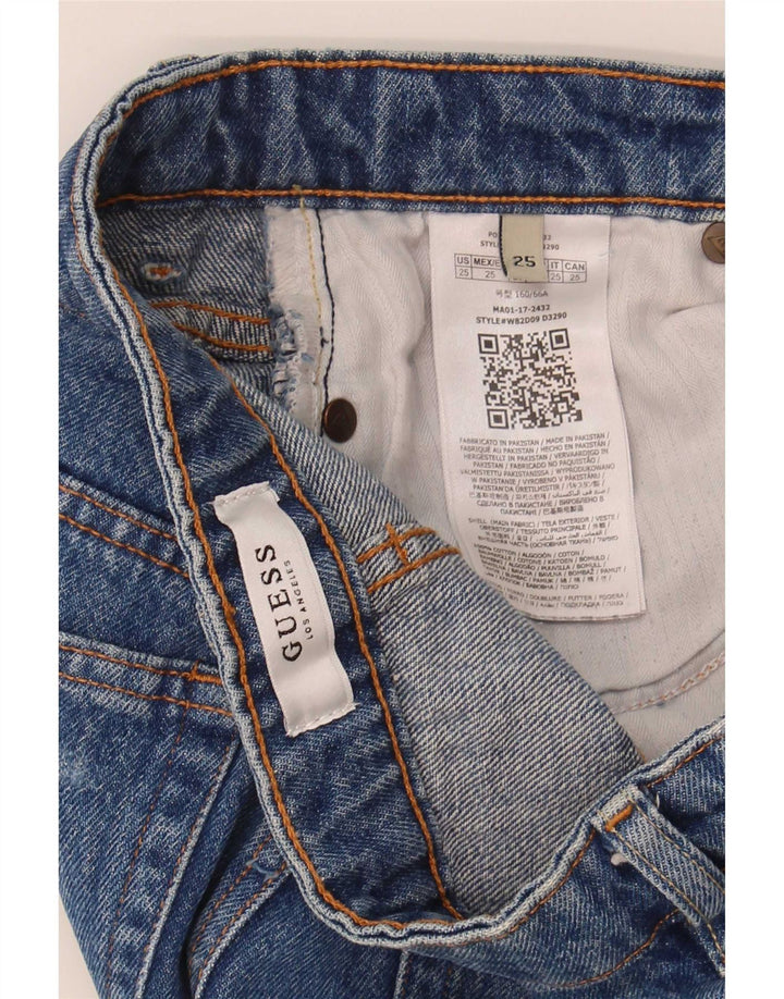 Женские джинсовые шорты Guess W25 XS, синие, полиэстер
