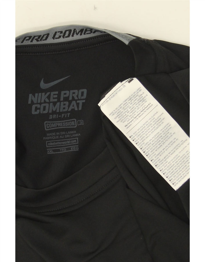 Мужская футболка NIKE Dri Fit с графическим рисунком 2XL, черный полиэстер