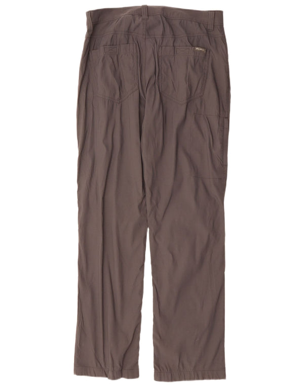 EDDIE BAUER Mens Straight Cargo Trousers W32 L32 Grey