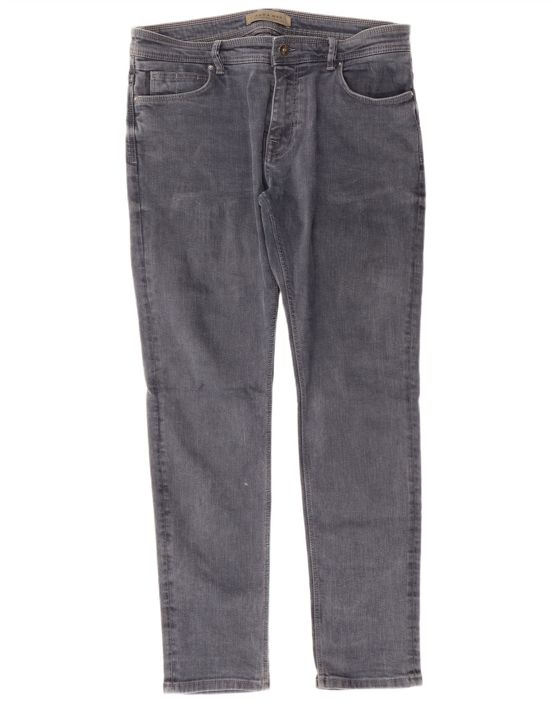 Мужские узкие джинсы ZARA EU 44, большие W34 L30, синие, хлопок