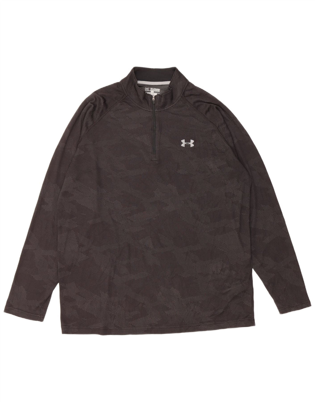 Мужской пуловер-пуловер UNDER ARMOR 2XL, черный камуфляж