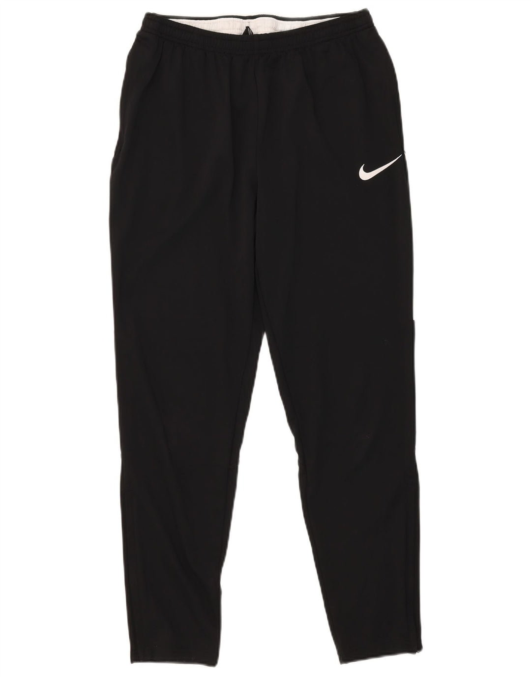 Мужские спортивные брюки Nike Dri Fit среднего размера, полиэстер с цветными блоками, средний черный