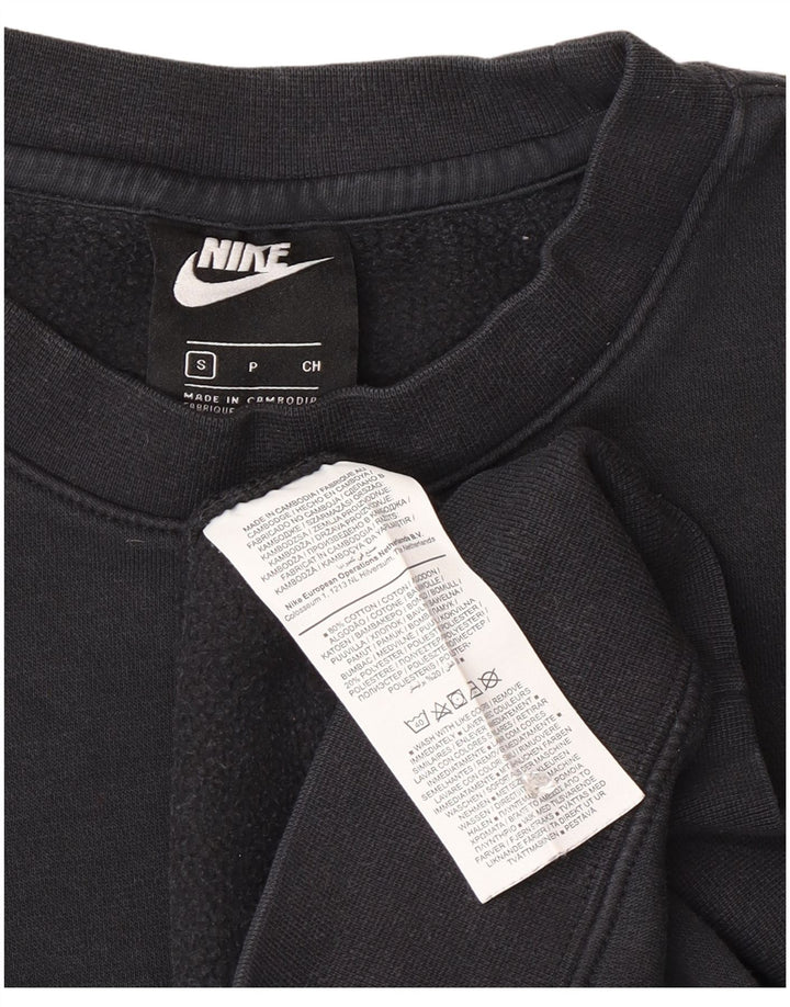 Мужской свитшот Nike, маленький черный хлопковый джемпер