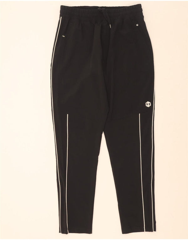 Женские спортивные брюки Under Armour UK 14, большие черные с геометрическим узором