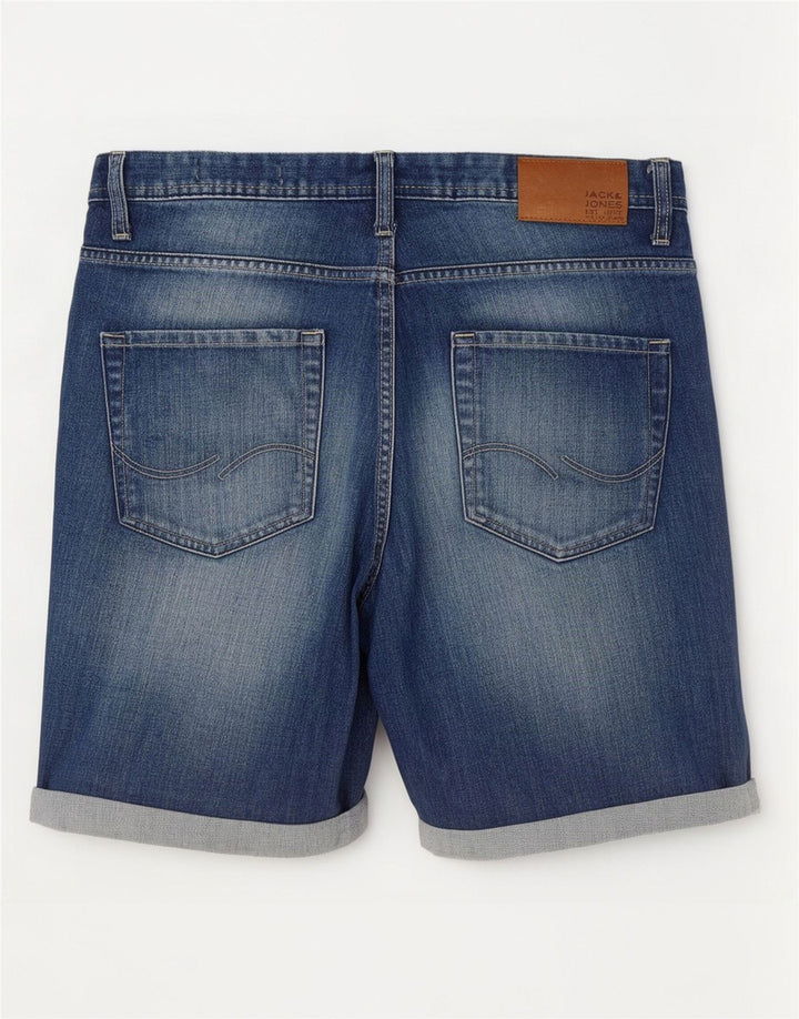 Мужские джинсовые шорты Jack & Jones W36, большие синие, хлопок