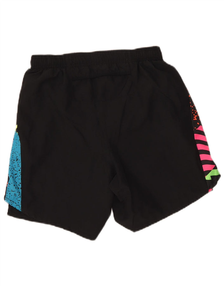 Женские спортивные шорты с графическим рисунком Nike Dri Fit, маленькие черные