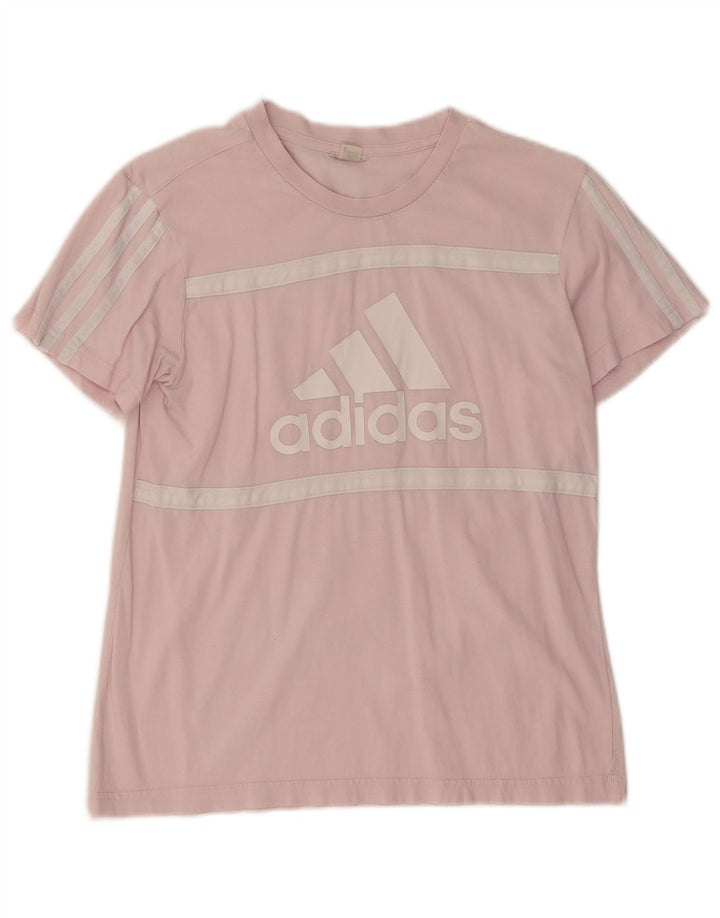 Женская футболка с рисунком Adidas Top UK 12 Medium Pink