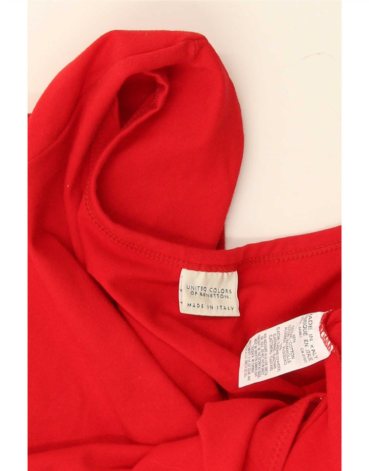 Женское боди Benetton UK 8, маленькое красное