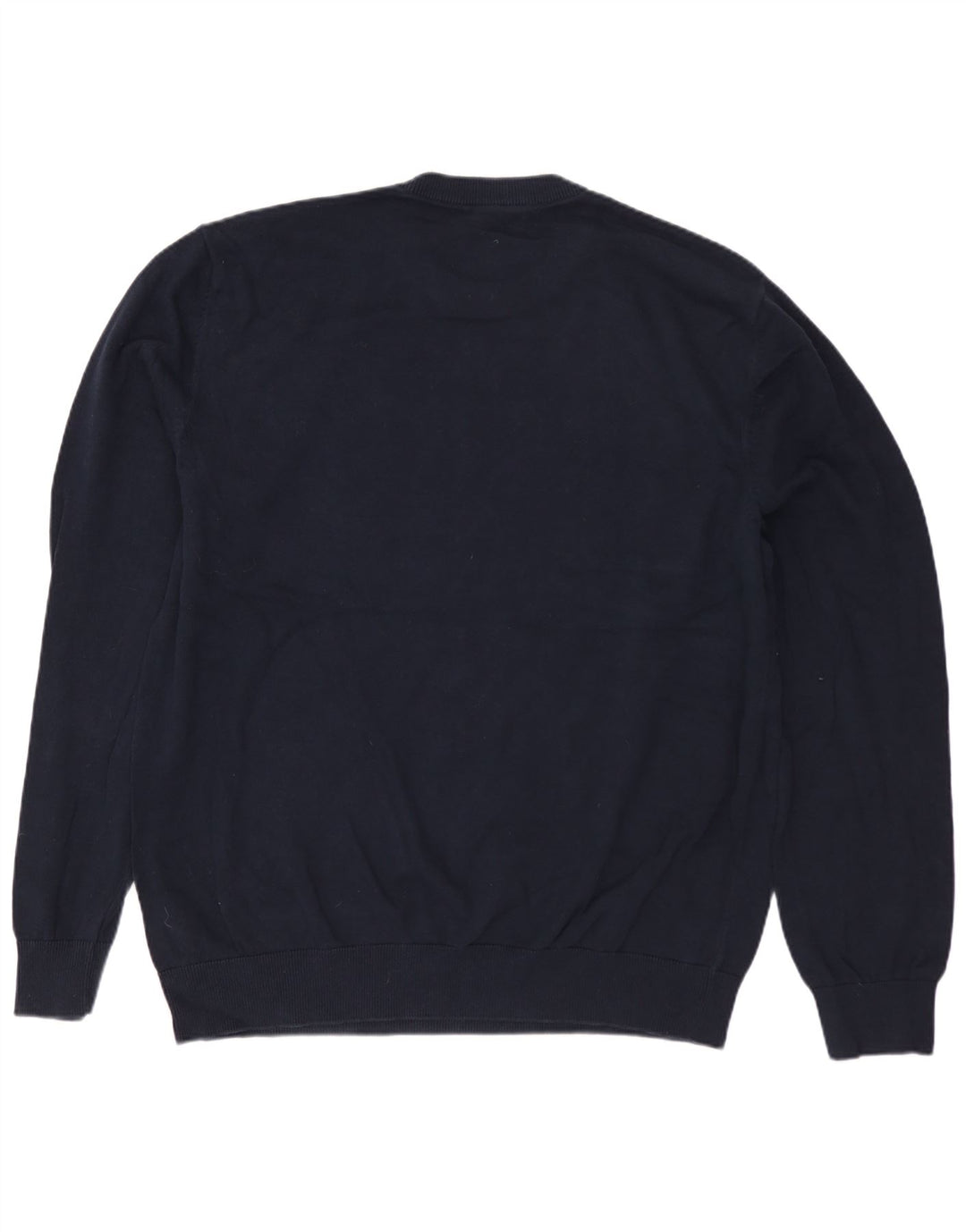 Мужской джемпер с круглым вырезом MARKS & SPENCER, большой темно-синий