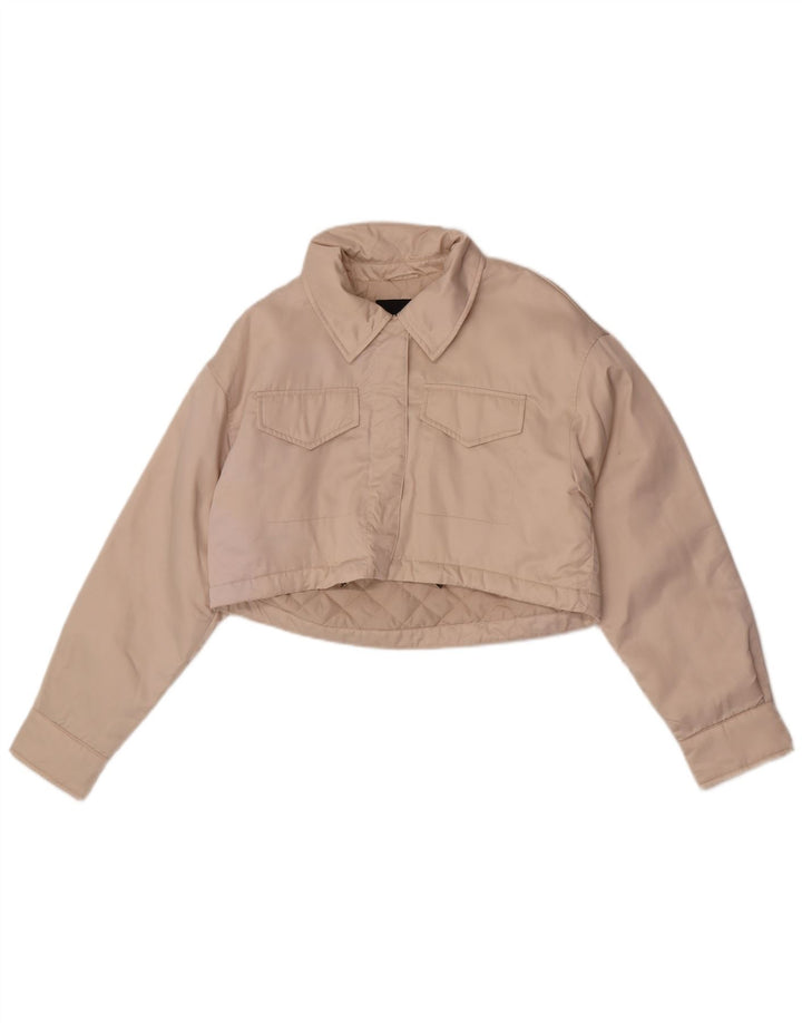 Женское болеро оверсайз Zara UK 6 XS из белого полиэстера