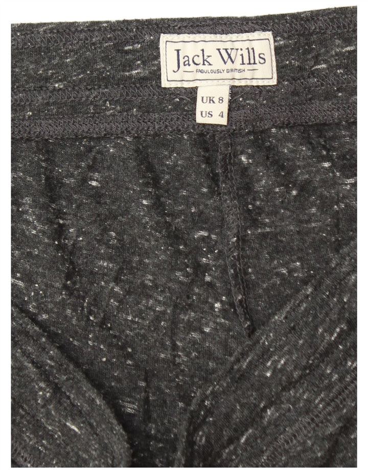 Женские спортивные шорты Jack Wills UK 8, маленькие черные из полиэстера с крапинками