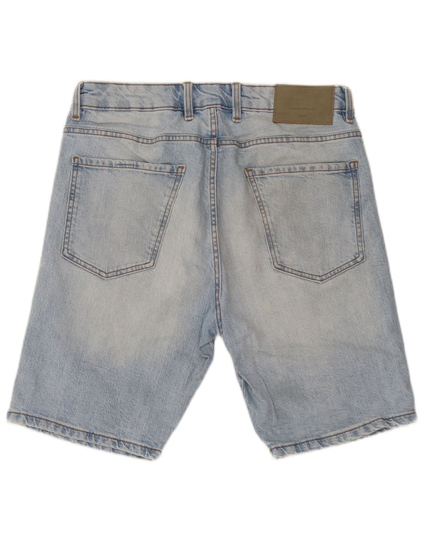 Мужские джинсовые шорты Zara EU 42, большие, W32, синие, хлопок