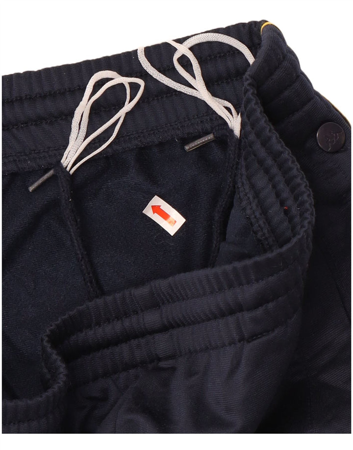 KAPPA Мужские спортивные брюки среднего размера, темно-синие, полиэстер