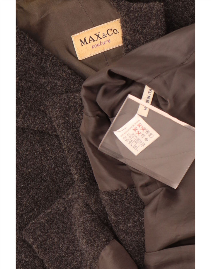 Женский пиджак на 5 пуговицах Max & Co., Великобритания, 12, средний серый, шерстяной