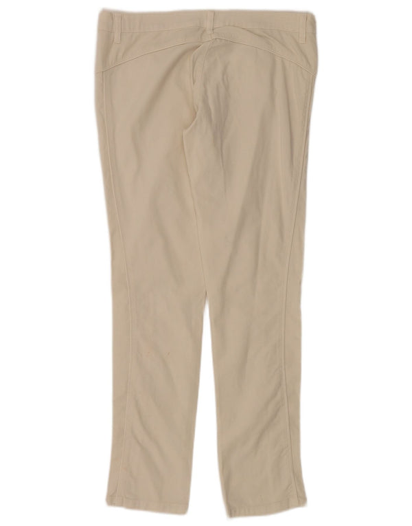 Женские повседневные узкие брюки Sisley IT 44 Medium W32 L30 Off White Cotton