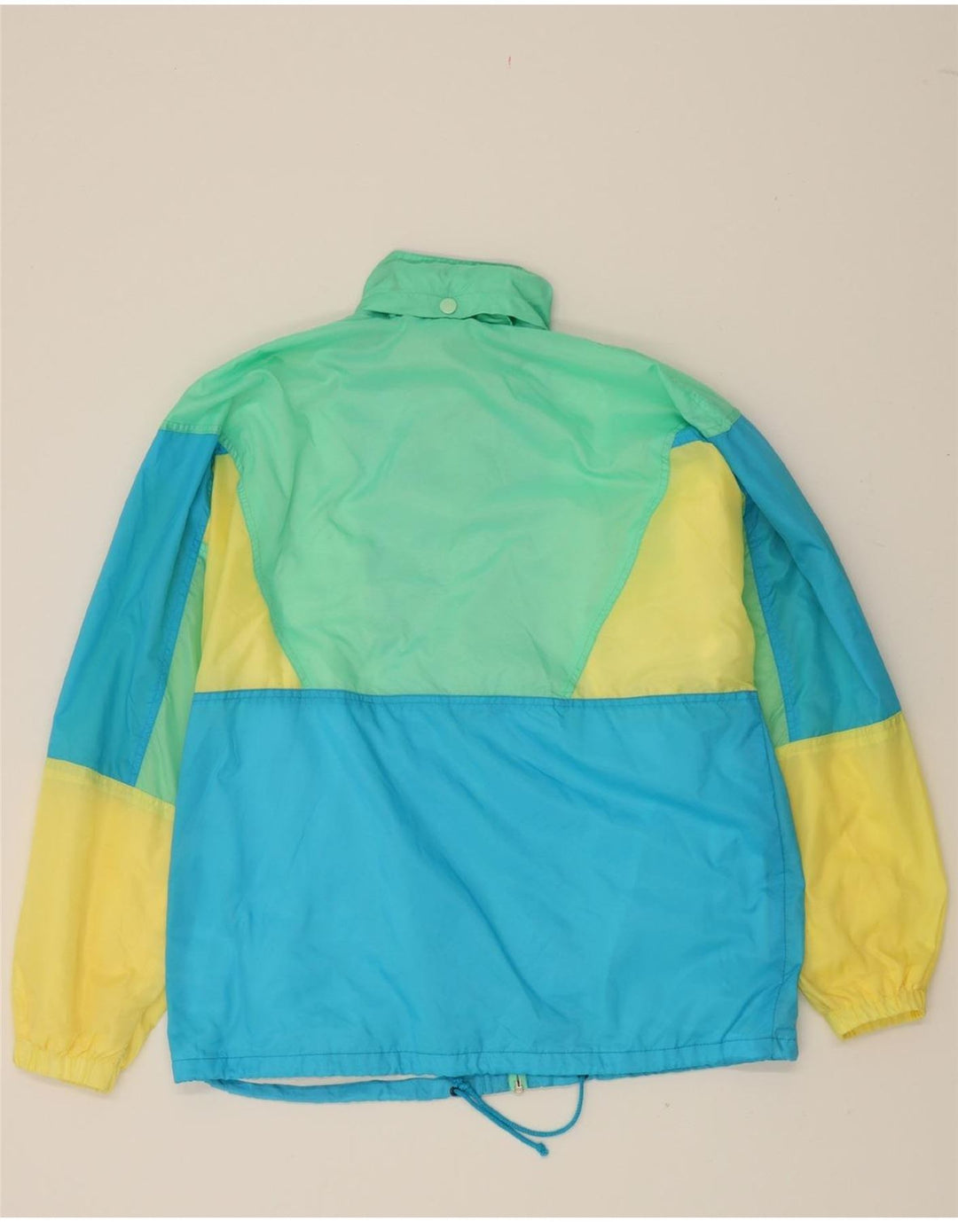 NORTONS Womens Tracksuit Top Jacket UK 14 Large Blue Colourblock Polyamide Vintage Nortons and Second-Hand Nortons from Messina Hembry 