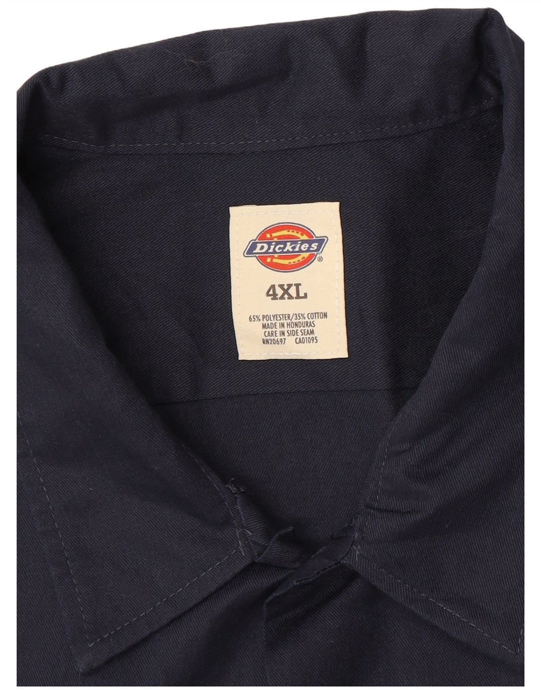 DICKIES Мужская рубашка с коротким рукавом 4XL темно-синяя, полиэстер