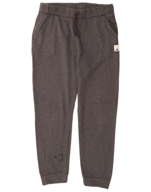 Женские спортивные брюки Adidas Joggers UK 16/18, большой серый хлопок