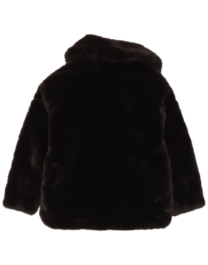 Женская куртка из искусственного меха Zara UK 6 XS, черный полиэстер