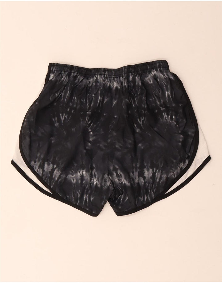 Женские спортивные шорты Nike Dri Fit UK 8, маленькие черные полиэстер тай-дай