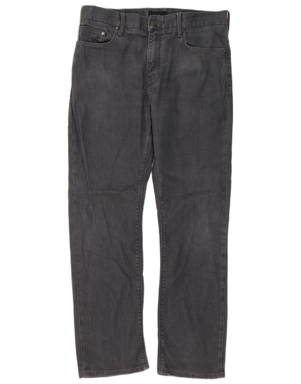 Мужские прямые джинсы Marks & Spencer Autograph W34 L31 серые, хлопковые